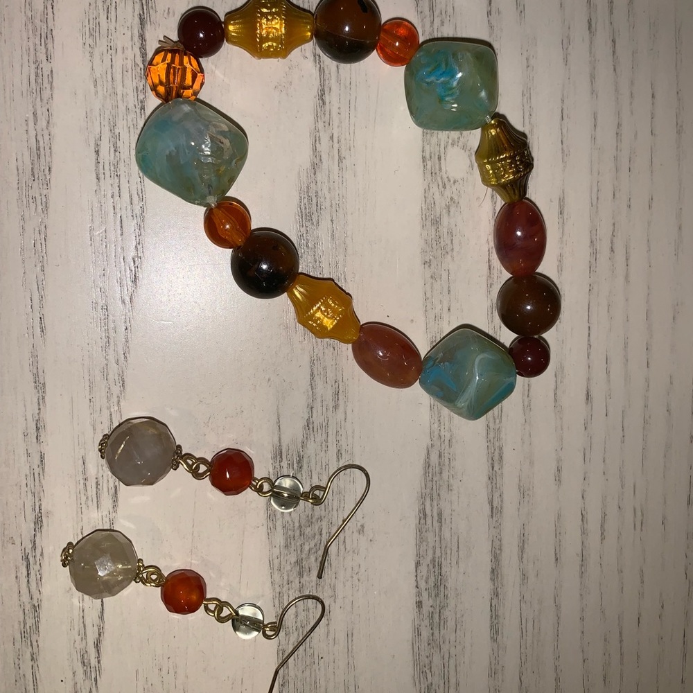Francesca’s marching bracelet & earrings